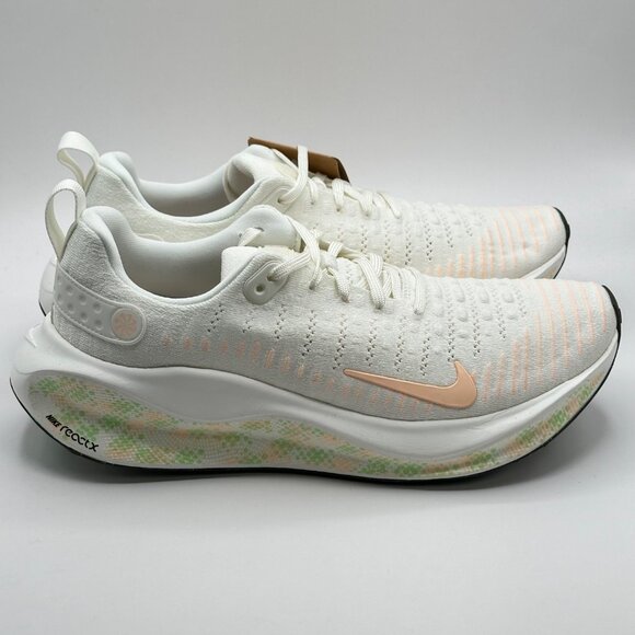 Women's Nike Reactx Infinity Run 4 Sail-Crimson-Vapor Green HJ7666-133 Size 11 - Picture 4 of 11